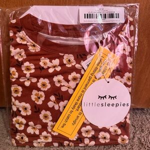 Little Sleepies Mocha Blossom Set 3T, NWT